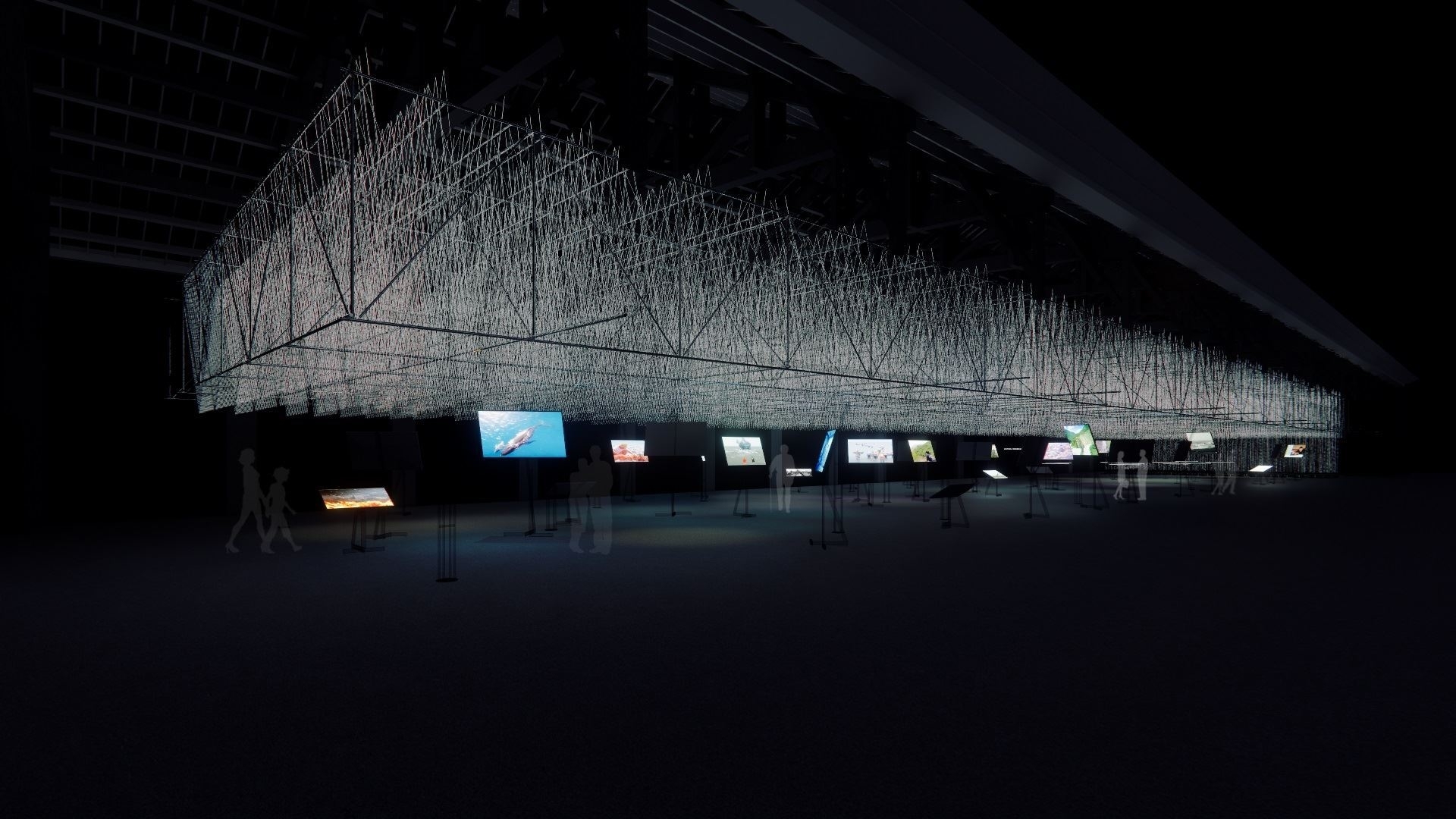 The Island of Seascapes exhibition explores the fluidity and transformation of social structures and cultural memory through the interweaving of time, space, and perspective.