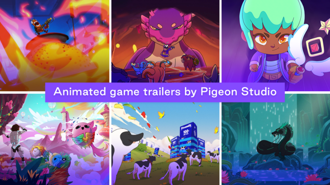 Animated game trailers by Pigeon Studio (in English)